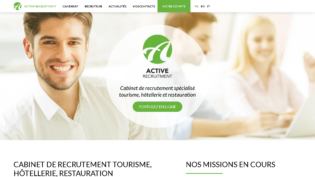 Capture d'écran de http://www.active-recruitment.com/